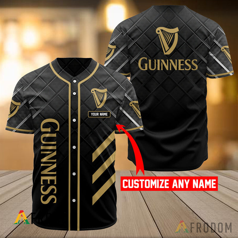 Custom Vintage Guinness Baseball Jersey HU