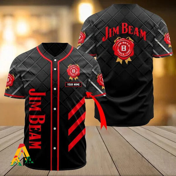 Custom Vintage Jim Beam Baseball Jersey HU