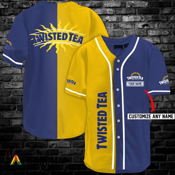 Custom Vintage Multicolor Twisted Tea Baseball Jersey HU