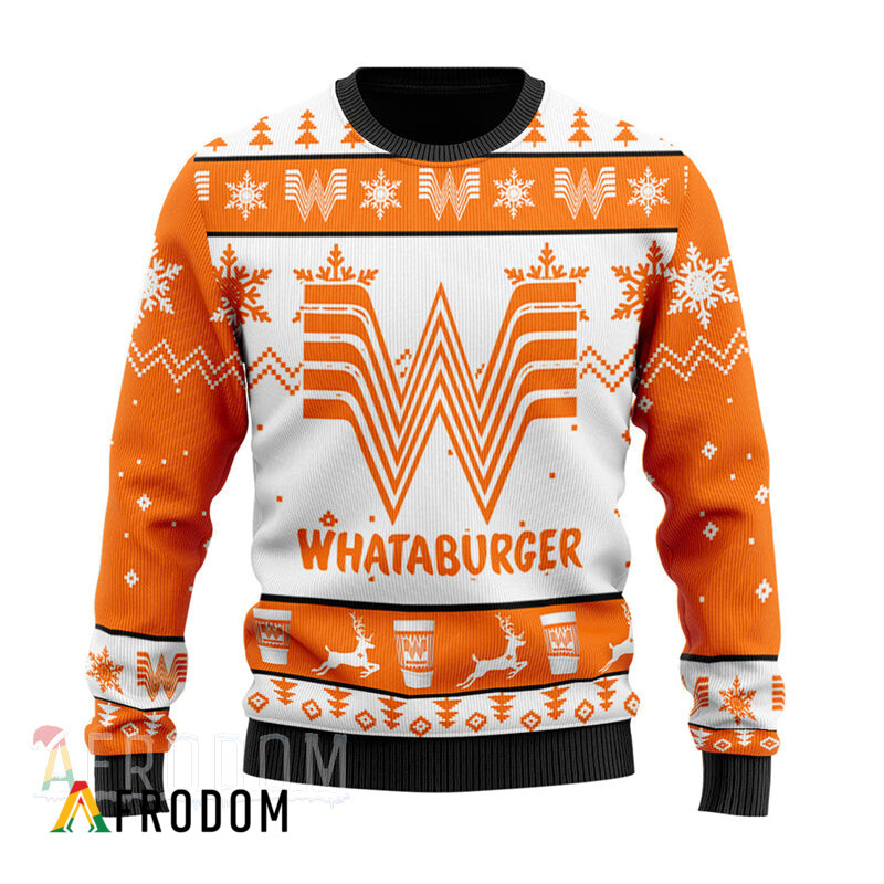 Custom Whataburger Christmas Sweater HU