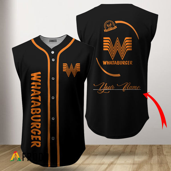 Custom Whataburger Sleeveless Jersey HU Custom Whataburger Sleeveless Jersey HU