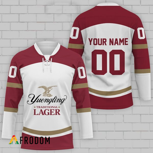 Custom Yuengling Lager Beer Hockey Jersey HU
