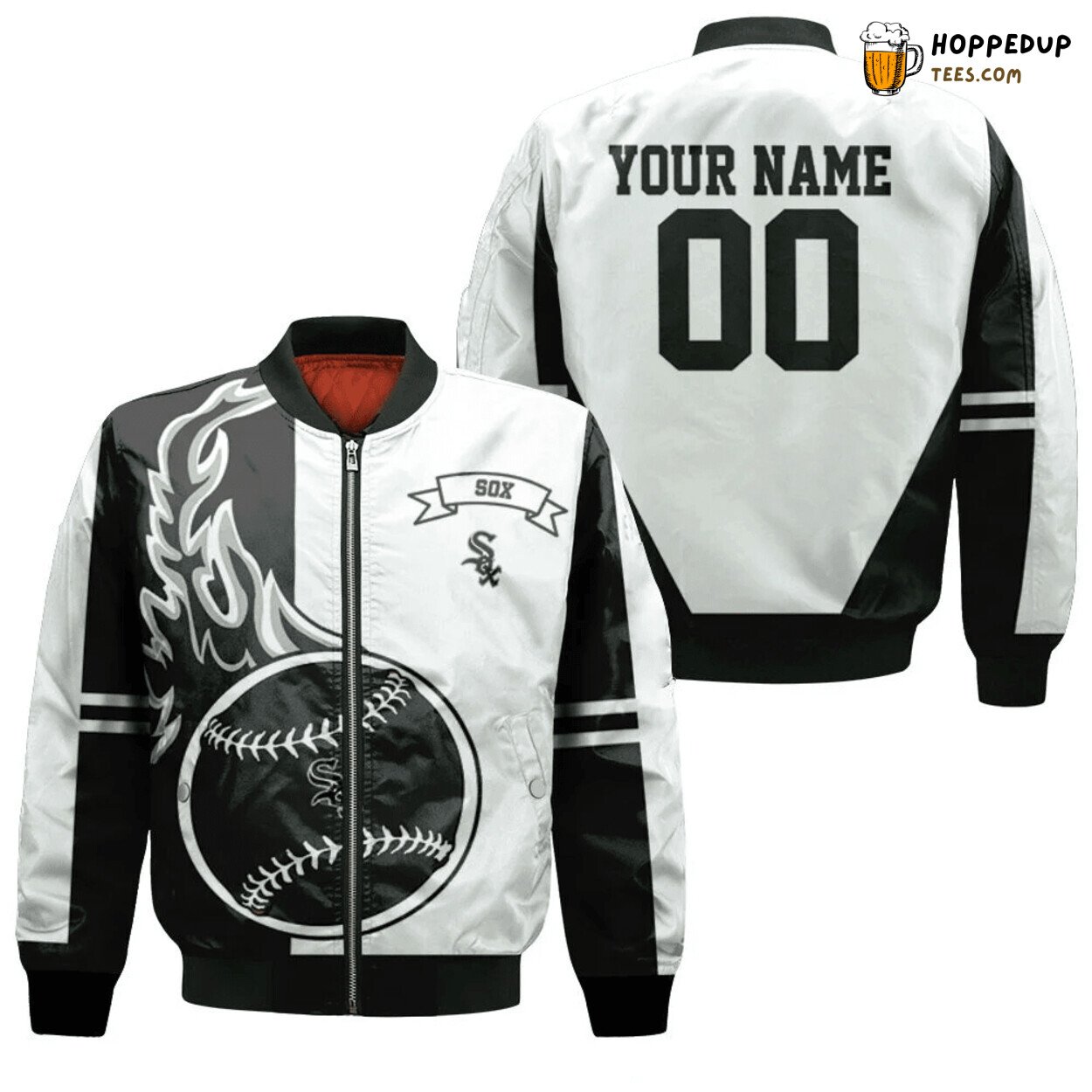 Customizable Chicago White Sox MLB Unique Name Bomber Jacket