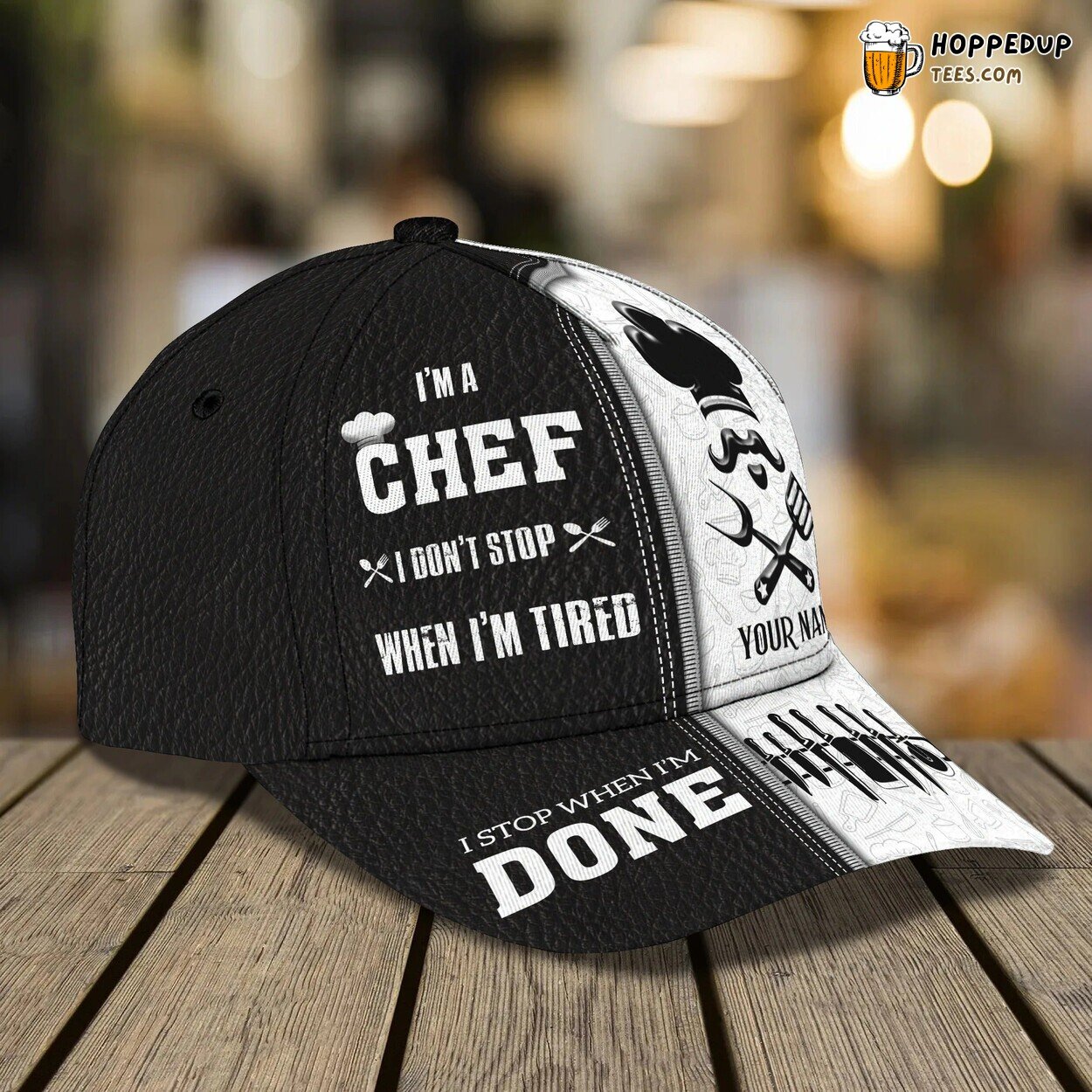Customized 3D Baseball Chef Cap Cooking Lovers I Am Chef Master Chef Design Hat