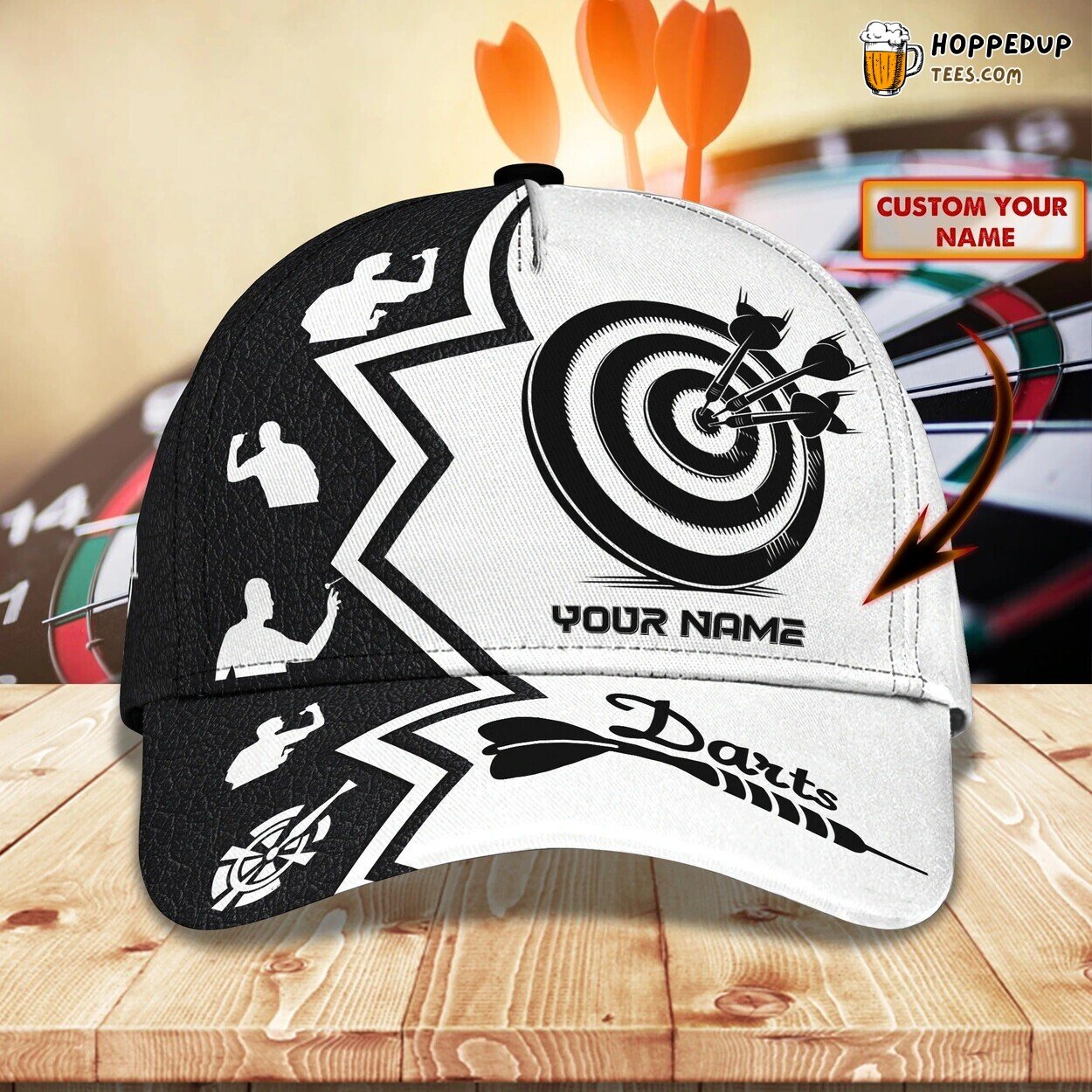 Customized 3D Dart Caps Darter Daughter Dart Lover Unique Gift Hat