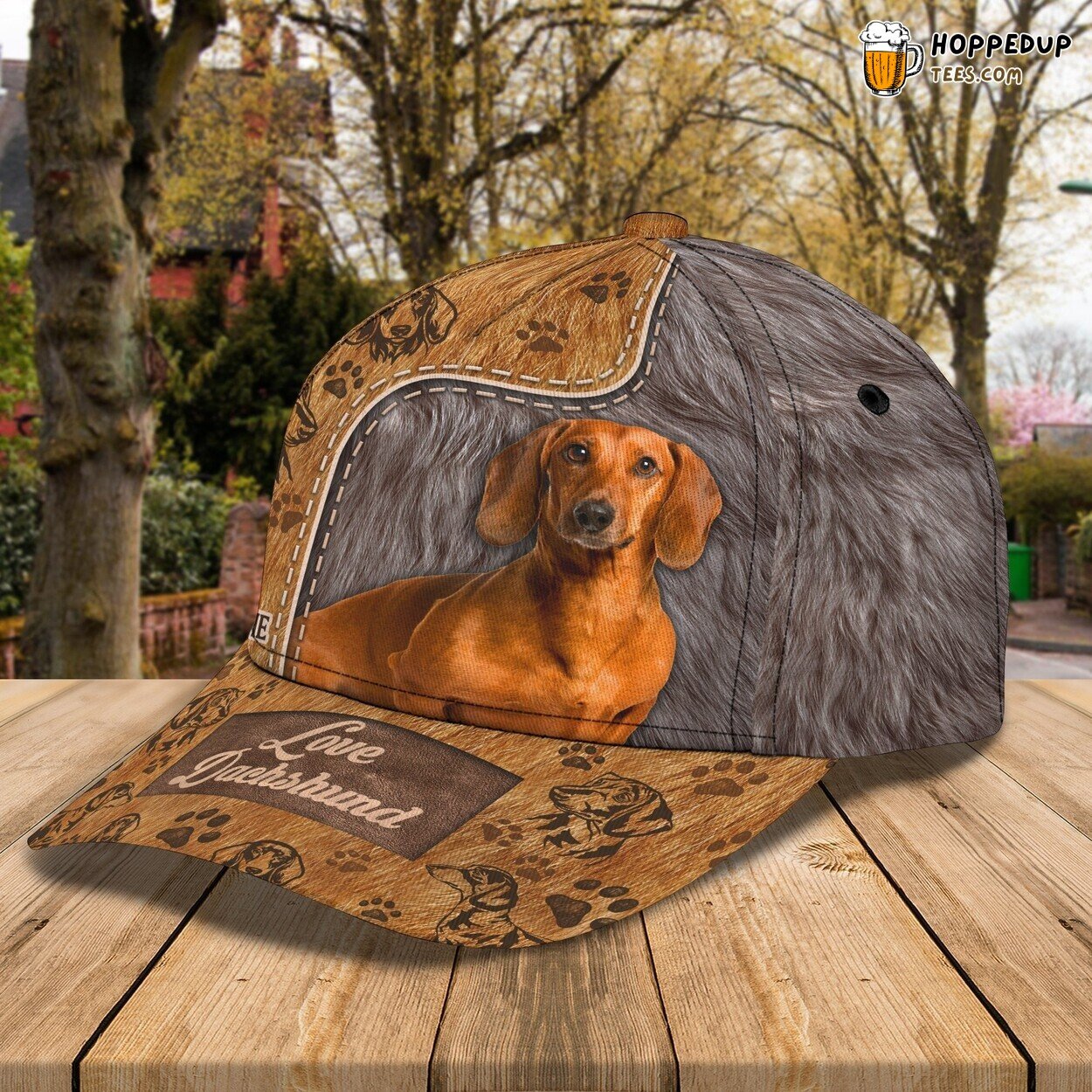 Customized 3D Print Baseball Dog Cap Dog Lovers Dachshund Dog Classic Hat