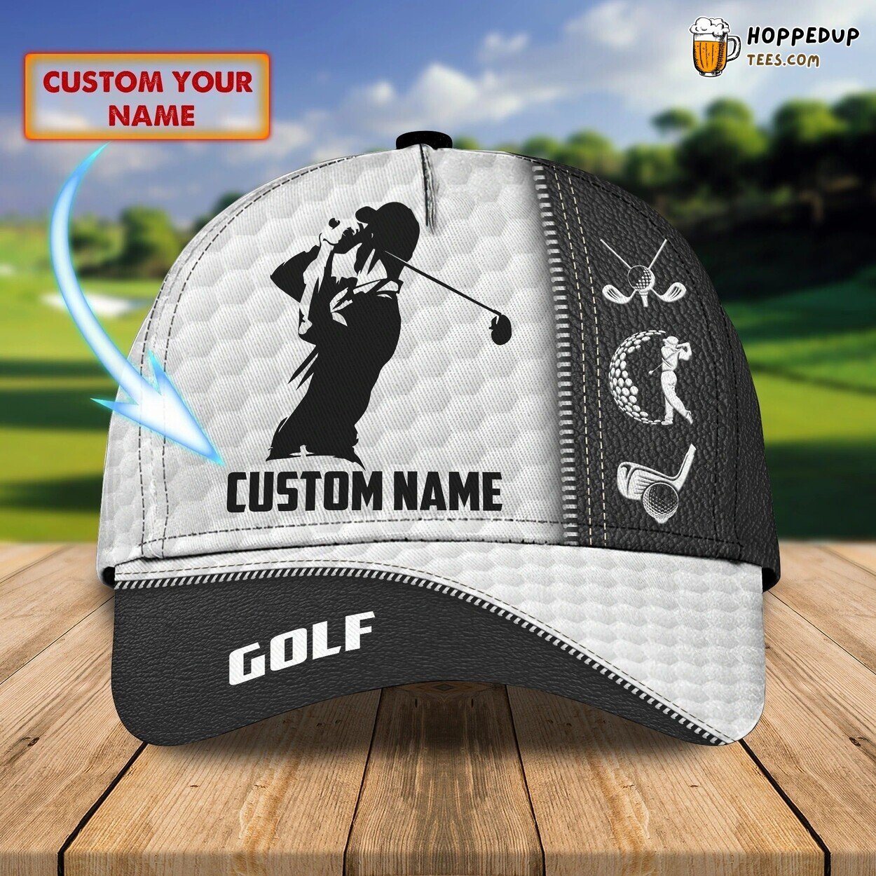 Customized 3D Print Classic Cap Golf Mens Dad Christmas Golf Lover Hat Customized 3D Print Classic Cap Golf Mens Dad Christmas Golf Lover Hat