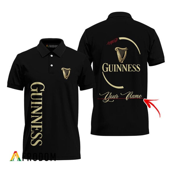 Customized Black Polo Shirt From Guinness HU