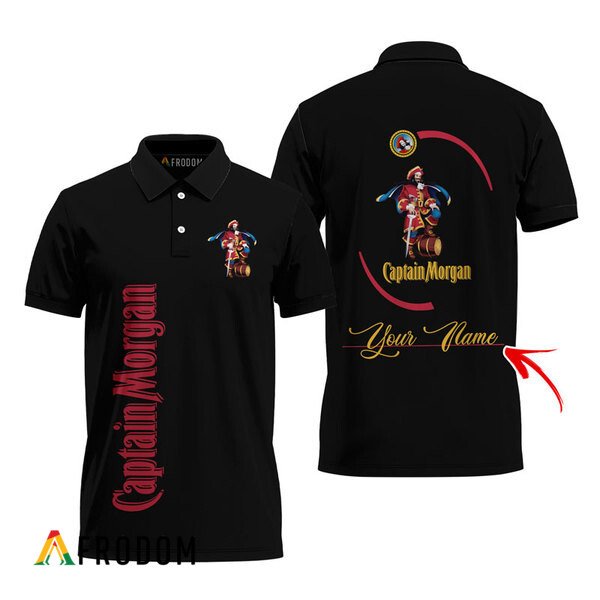 Customized Captain Morgan Black Polo Shirt HU