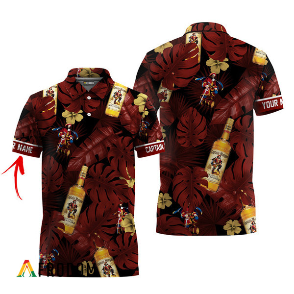 Customized Captain Morgan Tropical Hawaiian Polo Shirt HU