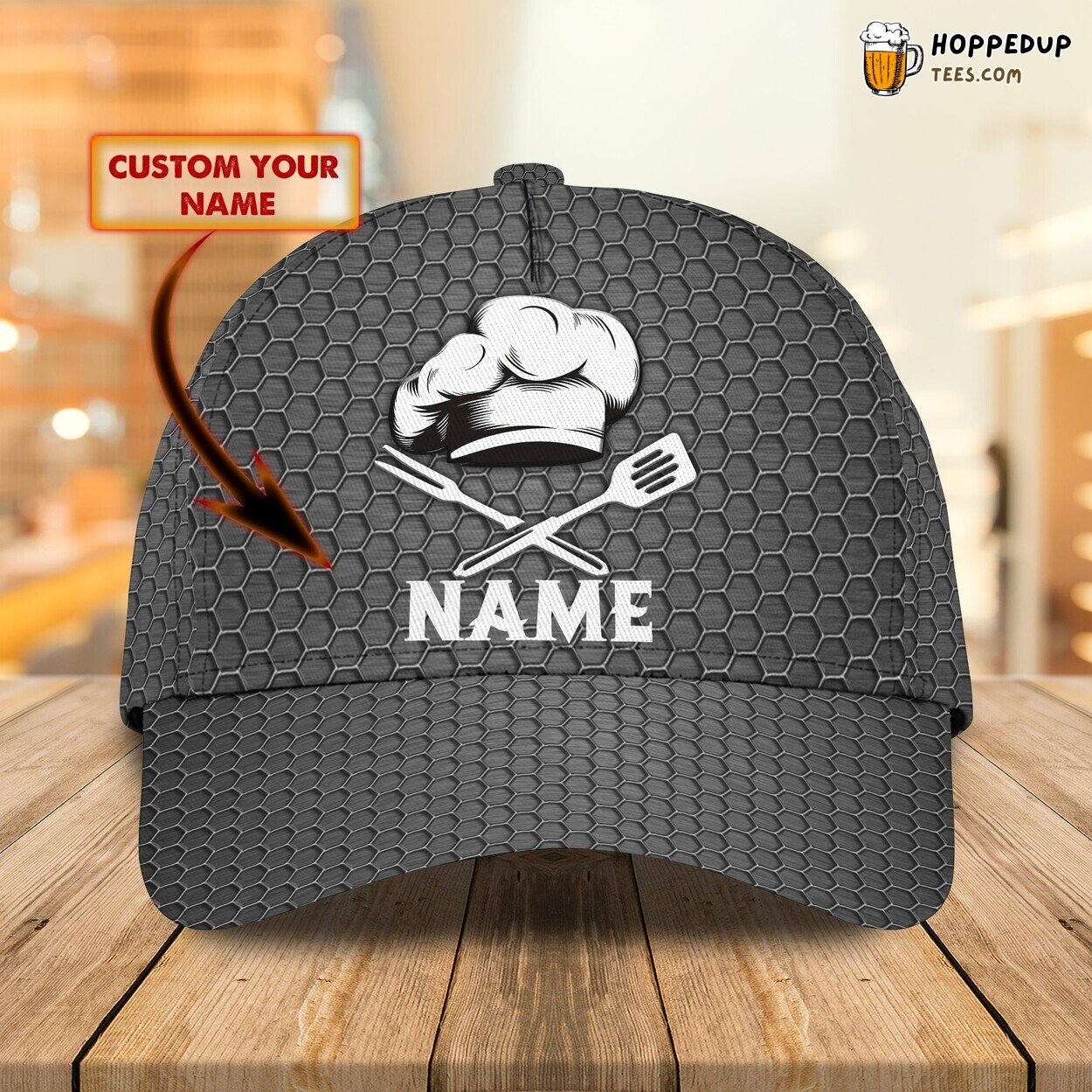 Customized Chef 3D Baseball Cap Master Cooking Lover Unique Hat Customized Chef 3D Baseball Cap Master Cooking Lover Unique Hat