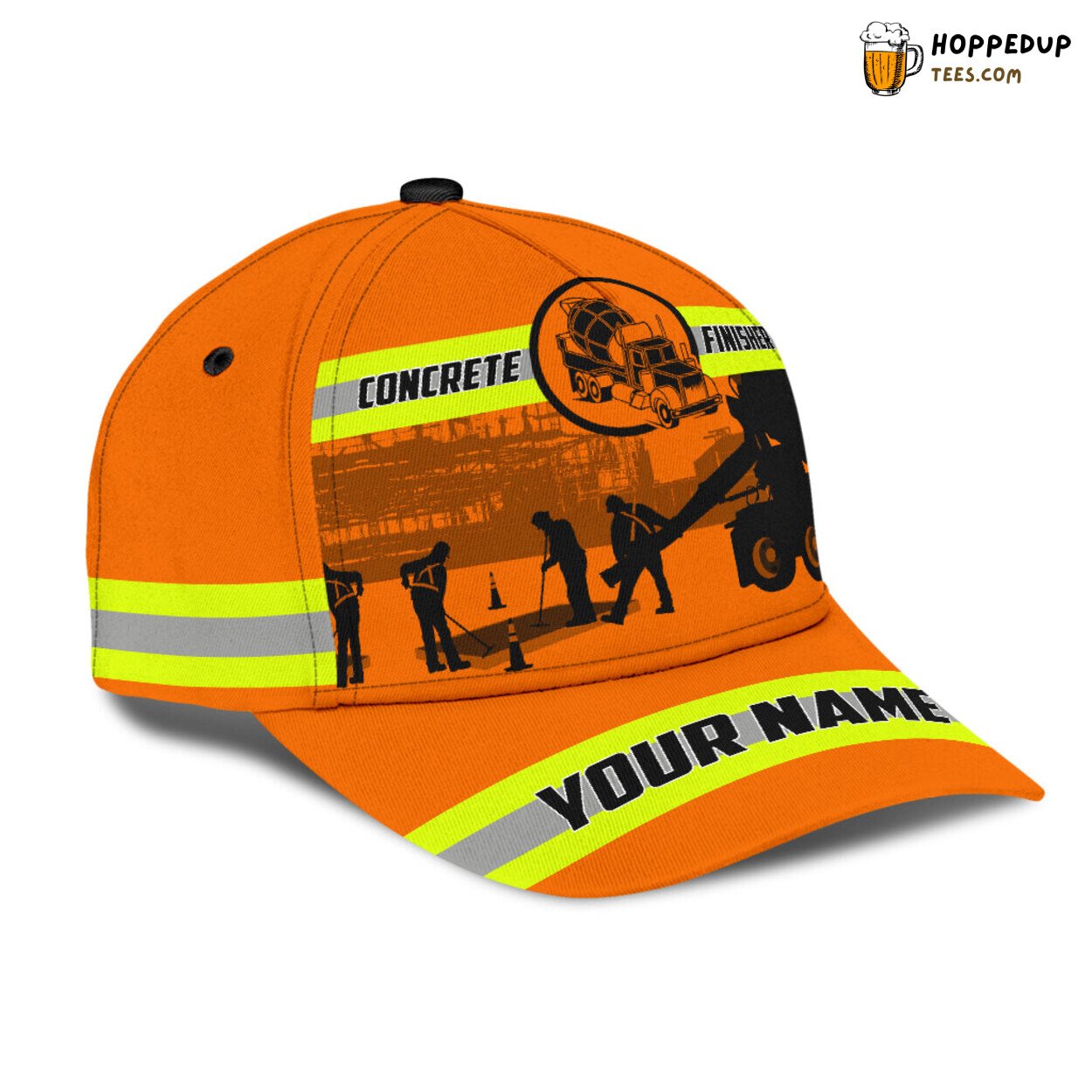 Customized Concrete Finisher Safety 3D Cap Concreter Husband Gift Hat