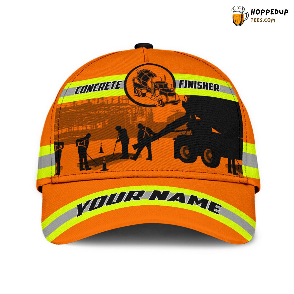 Customized Concrete Finisher Safety 3D Cap Concreter Husband Gift Hat
