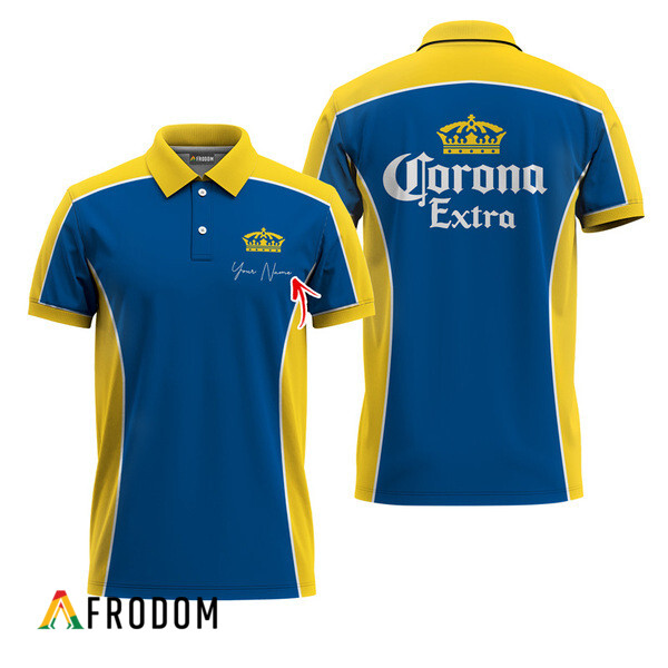 Customized Corona Extra Side Color Blocked Polo Shirt HU