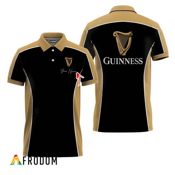 Customized Guinness Side Color Blocked Polo Shirt HU