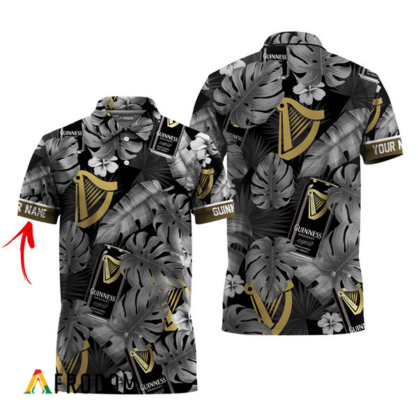 Customized Guinness Tropical Hawaiian Polo Shirt HU