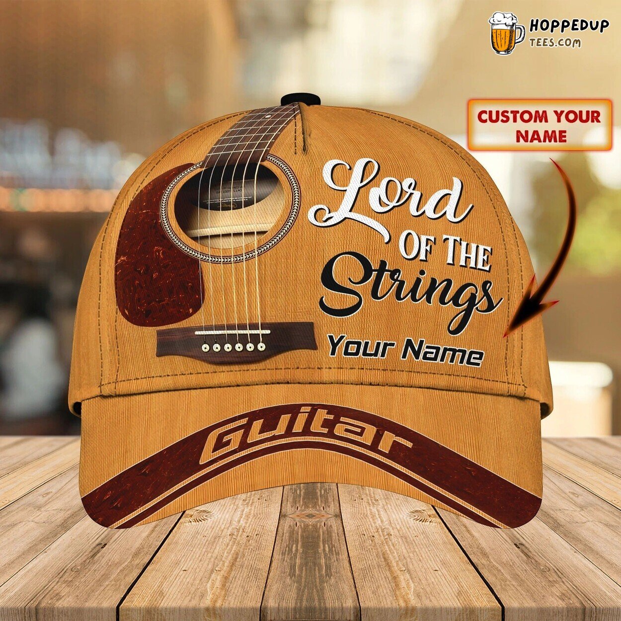 Customized Guitar 3D Baseball Cap Guitarist Lord String Design Unique Hat Wear Customized Guitar 3D Baseball Cap Guitarist Lord String Design Unique Hat Wear
