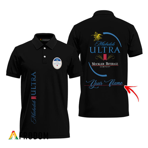 Customized Michelob Ultra Black Polo Shirt HU