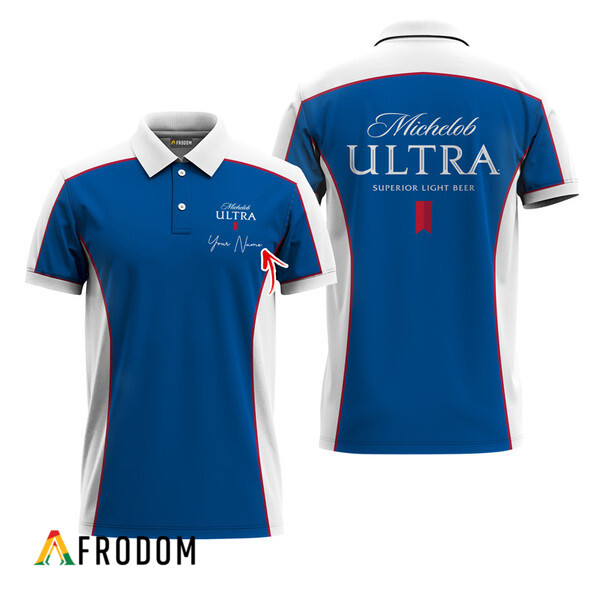 Customized Michelob Ultra Side Color Blocked Polo Shirt HU