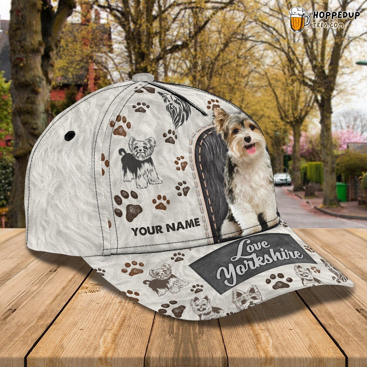 Customized Name 3D Print Baseball Cap Dog Yorkshire Classic Cap Lover Hat