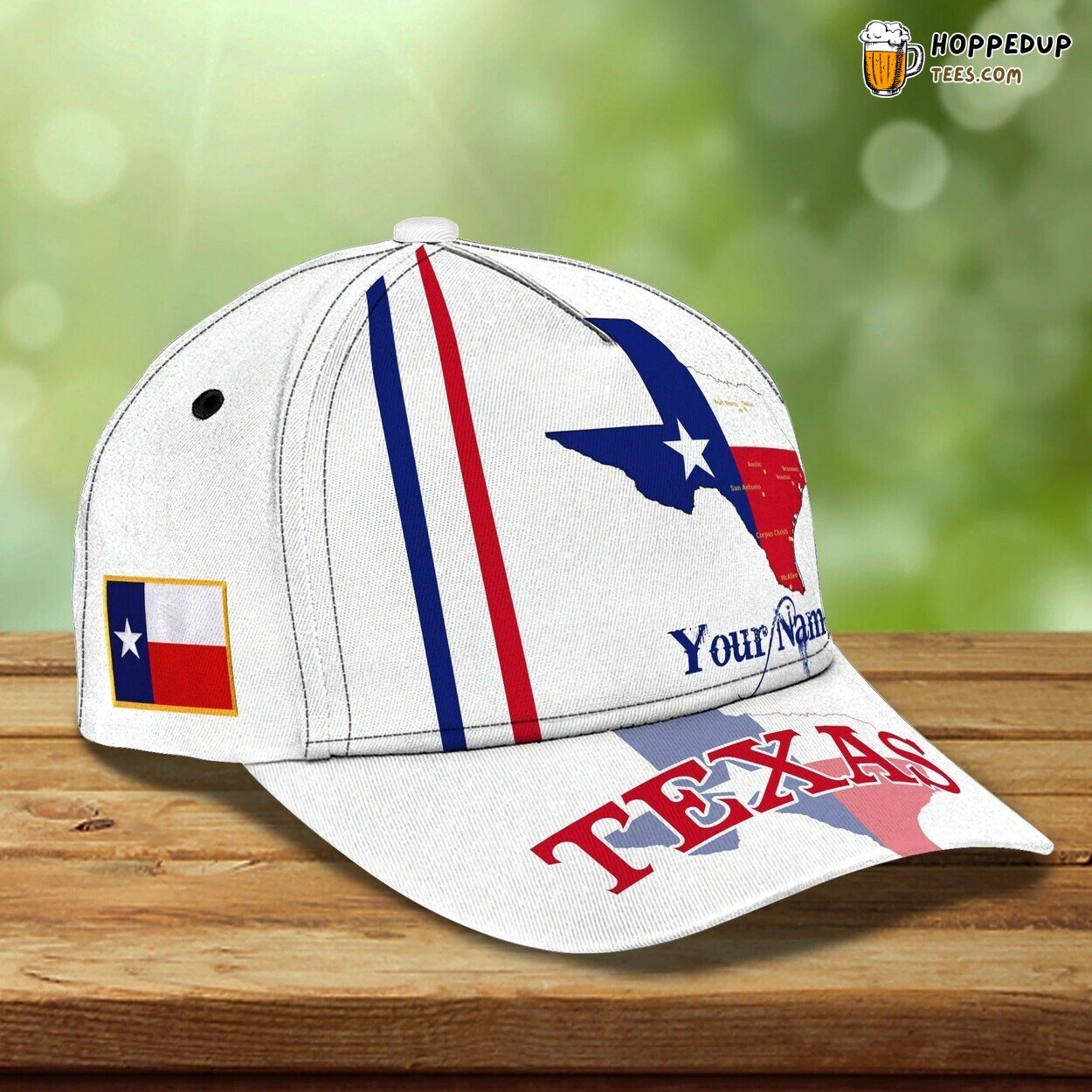 Customized Texas Baseball Cap American Strong Support Classic 3D Hat