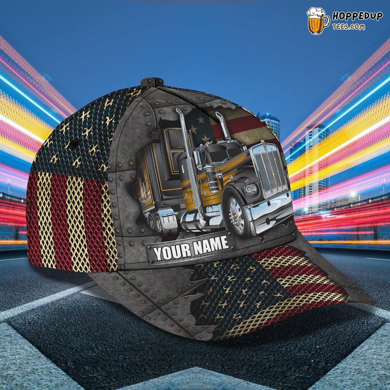 Customized Trucker 3D Baseball Cap Man Dad Gift Design Unique Hat