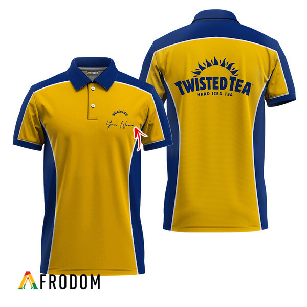 Customized Twisted Tea Side Color Blocked Polo Shirt HU