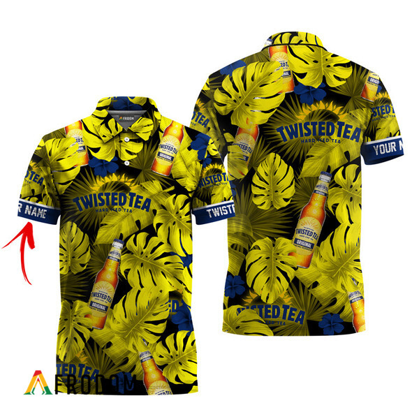 Customized Twisted Tea Tropical Hawaiian Polo Shirt HU
