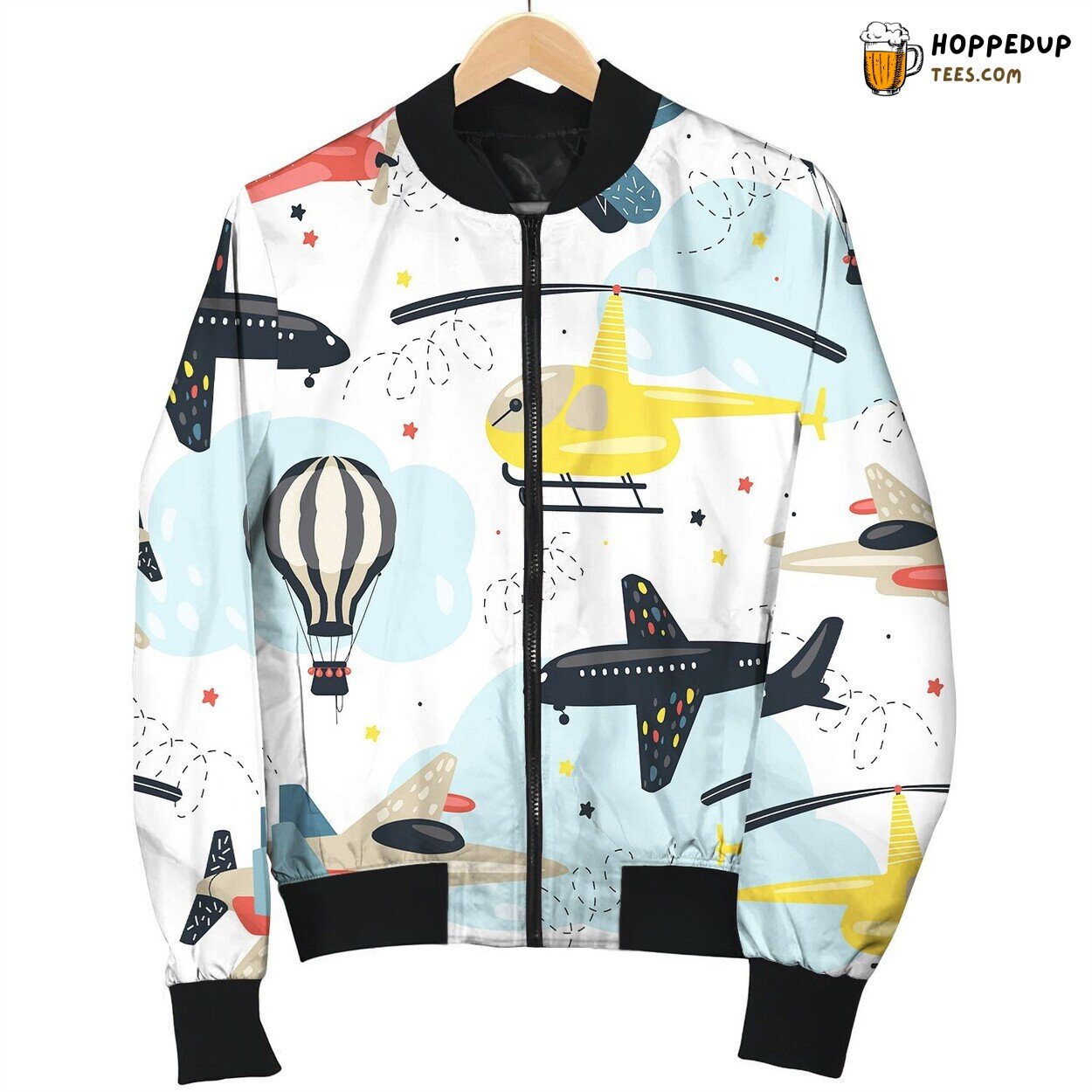Cute Air Transport Children Bomber Jacket