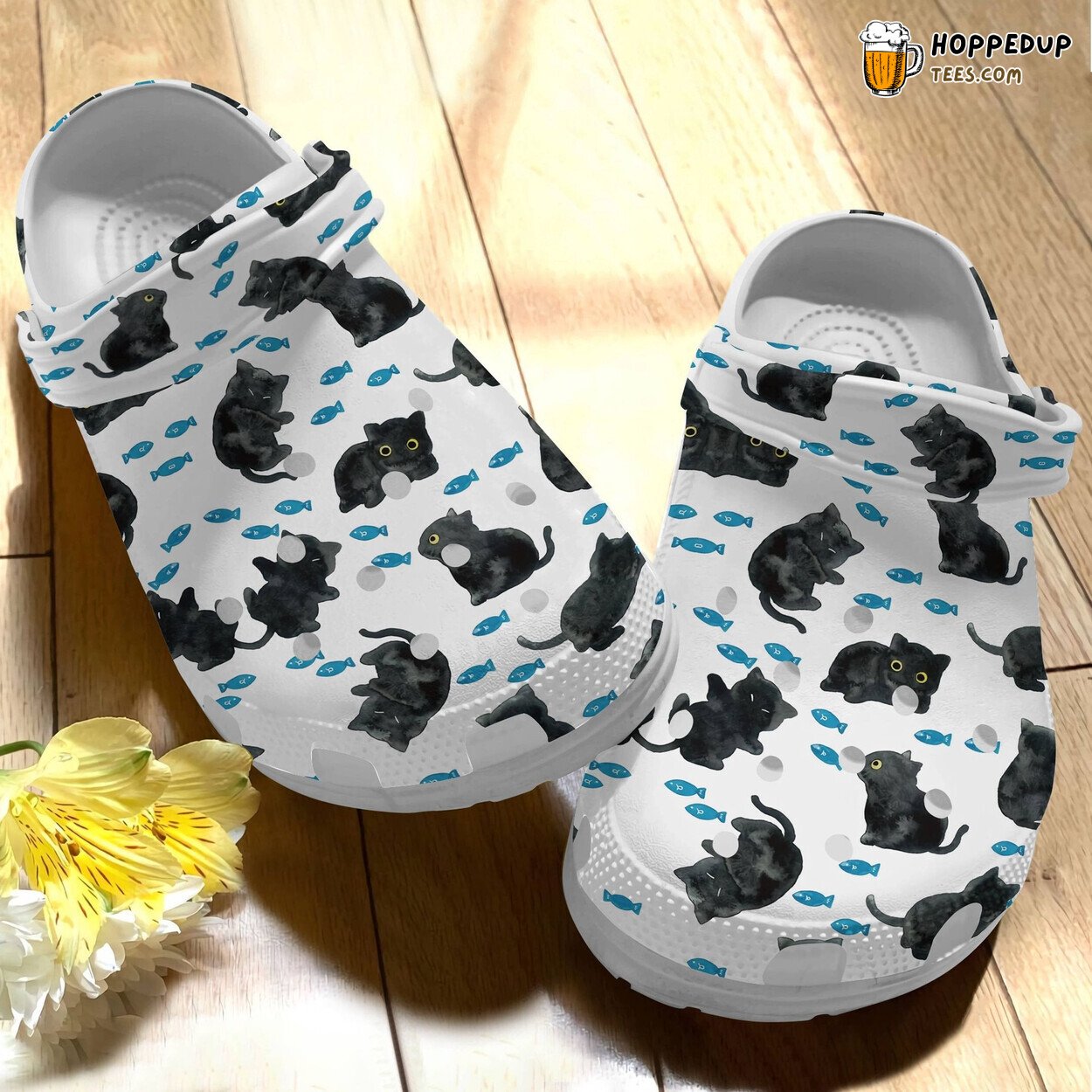 Cute Black Cats Water Color Shoes Animal Theme Birthday Gift Footwear