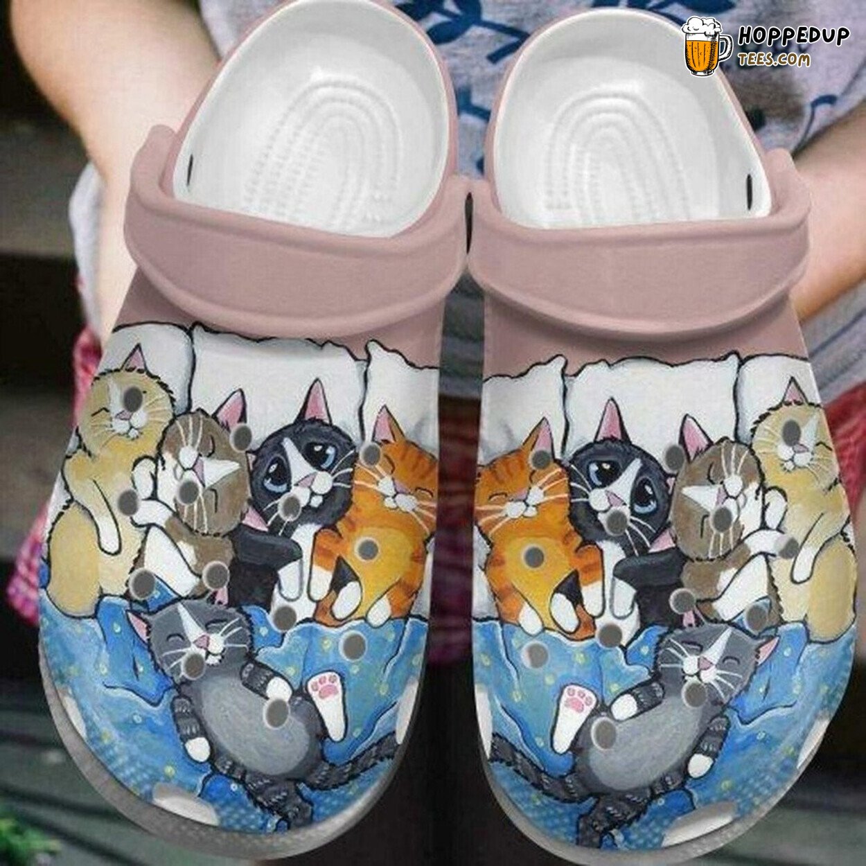 Cute Cat Themed Rubber Clog Shoes Comfy Footwear for Cat Lovers