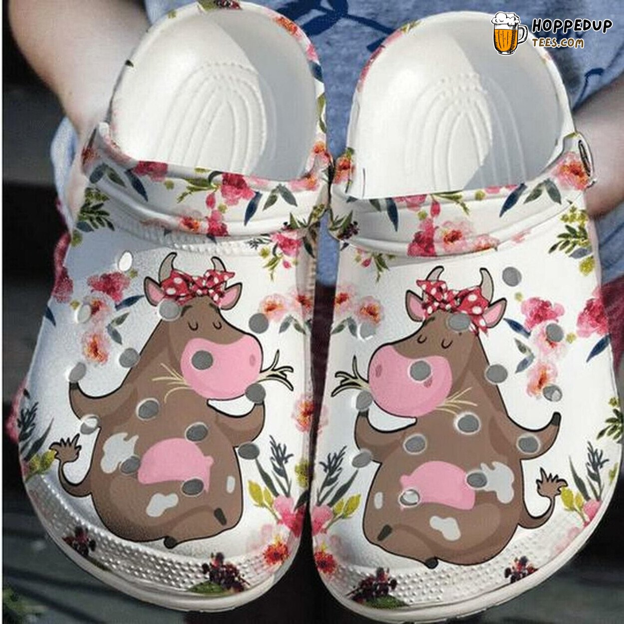 Cute Cow Personalized Lover Gift Rubber Comfortable Unique Clogs