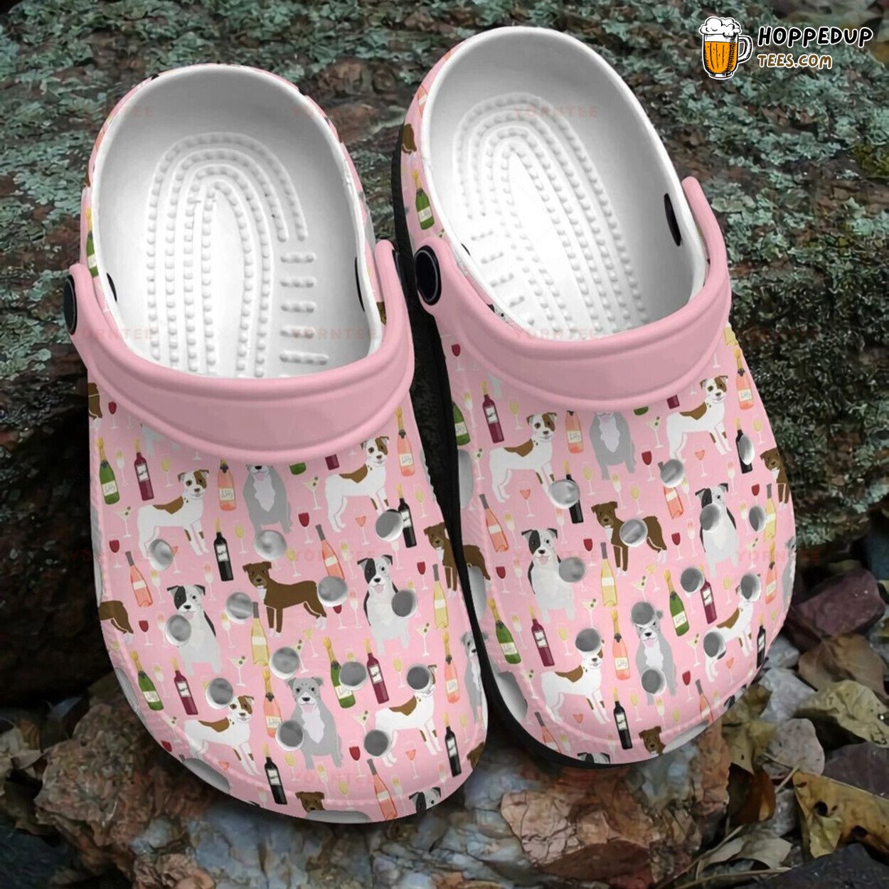 Cute Drunk Pitbull Lover Gift Comfortable Rubber Clogs Canine Shoes