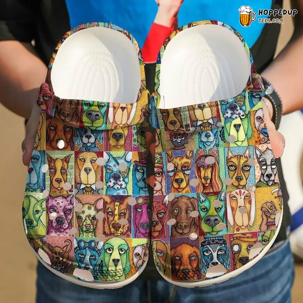 Cute Face Dog 102 Gift Rubber Clogs Shoes Comfy Unique Pet Lover