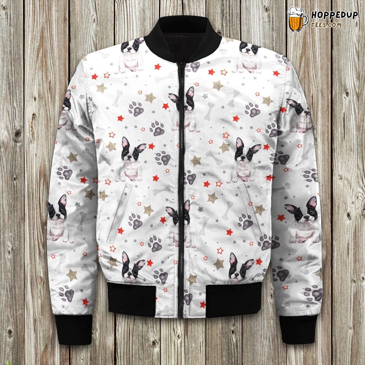 Cute French Bulldog Bomber Jacket