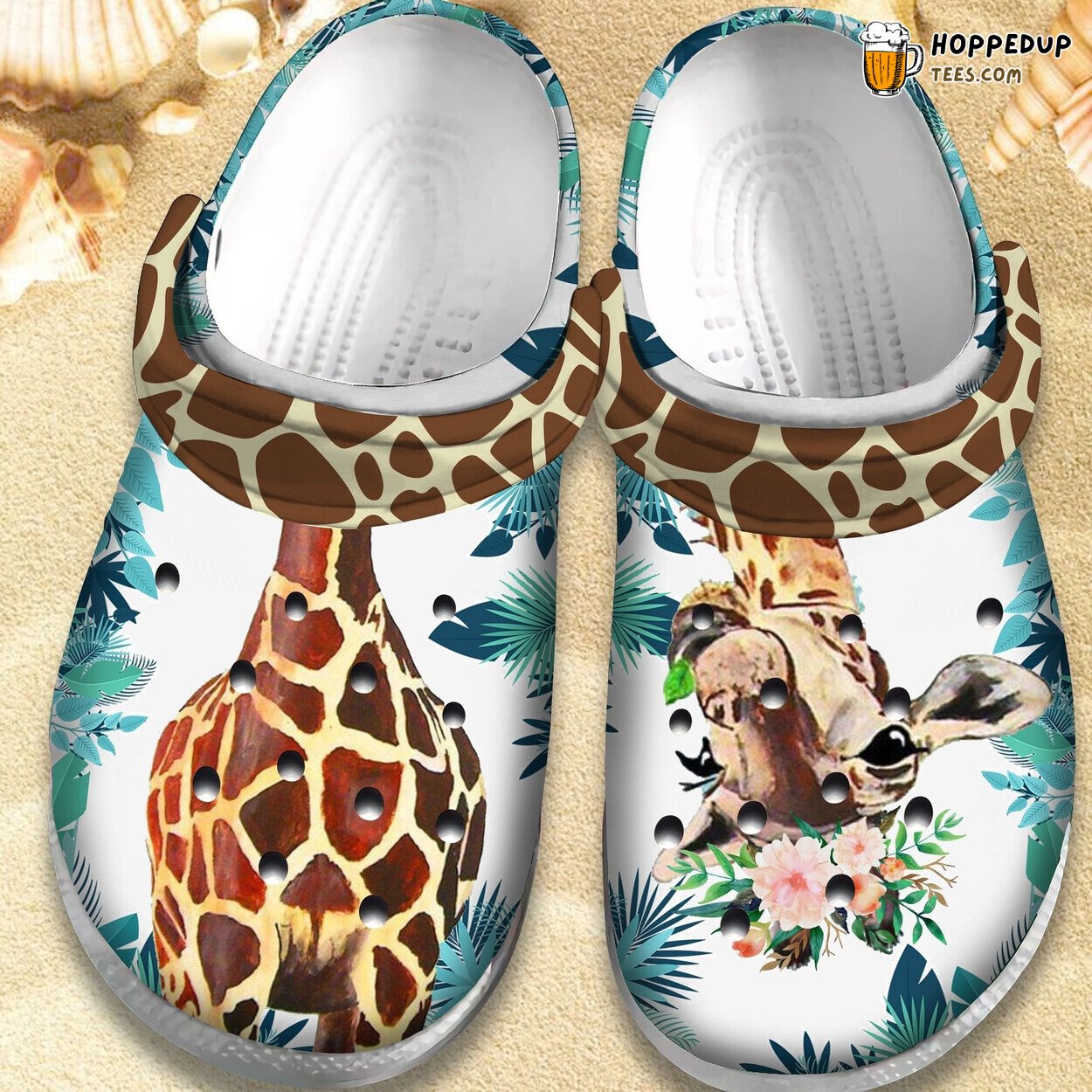 Cute Giraffe Funny Animal Comfortable Unique Gift Women Men Clogs