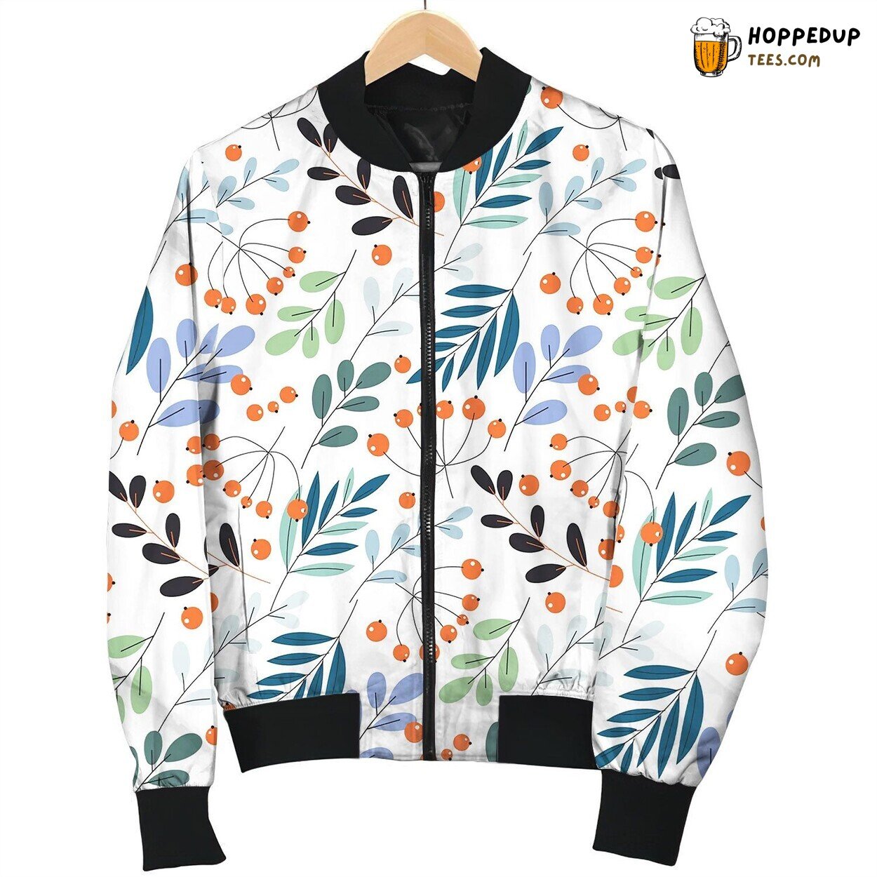 Cute Pattern In Small Flower Small Colorful Bomber Jacket