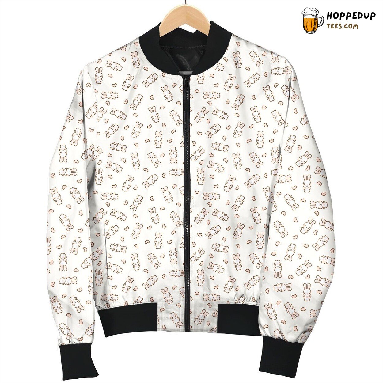 Cute Rabbit Cartoon Winter Bomber Jacket Quality Comfort Design