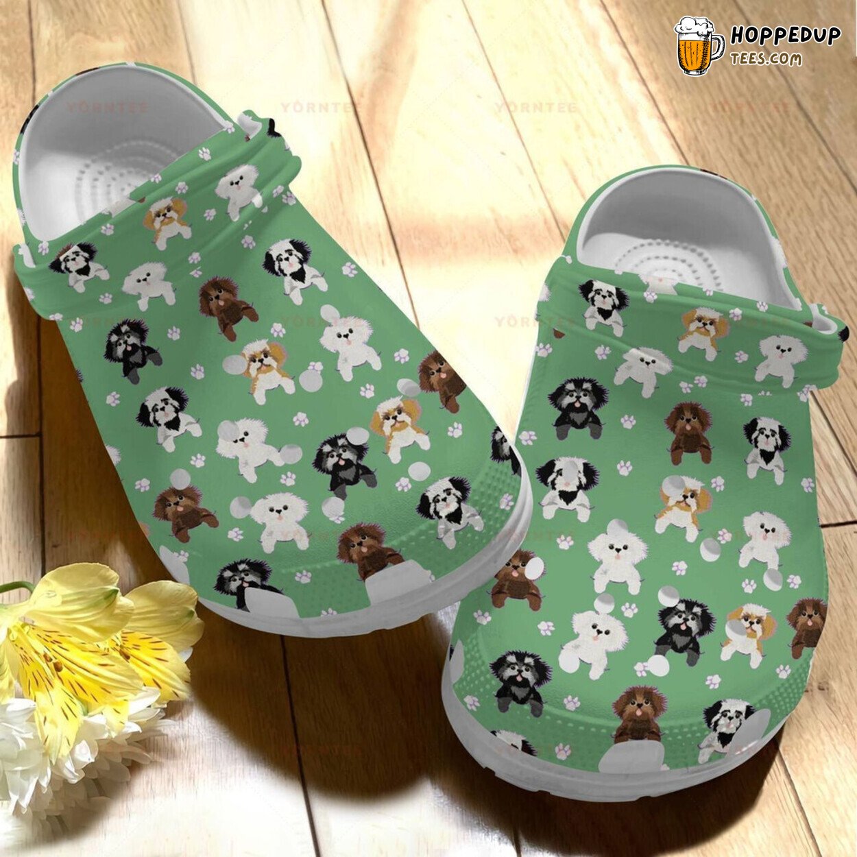 Cute Shih Tzu Lover Gift Comfortable Stylish Rubber Clog Footwear