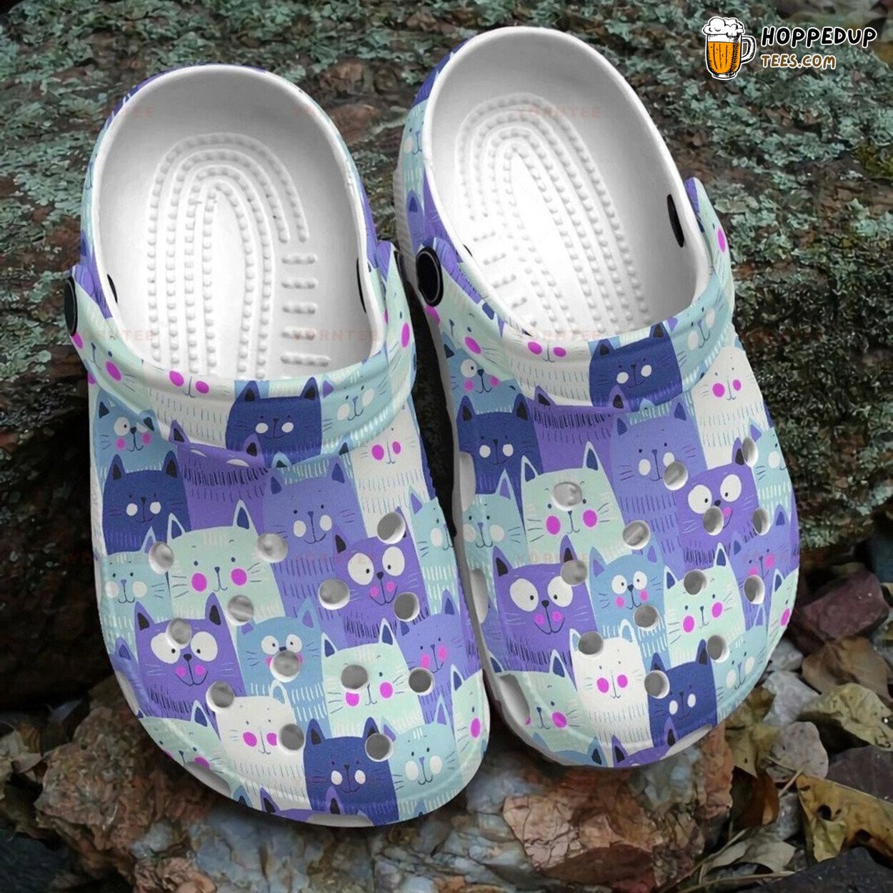 Cute Team Cat Pattern Lover Gift Comfy Rubber Clog Footwear Special