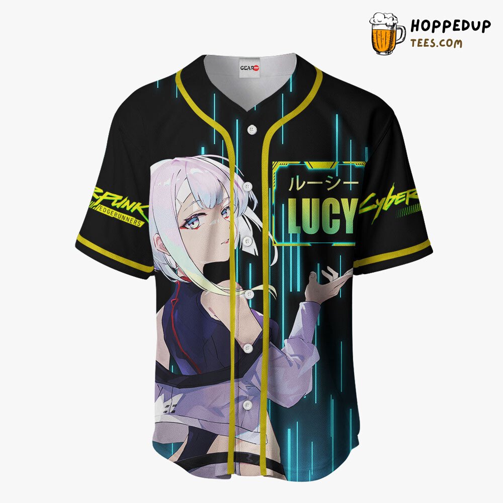 Cyberpunk Lucy Distinctive Unique Design Anime Baseball Jersey Shirt Style
