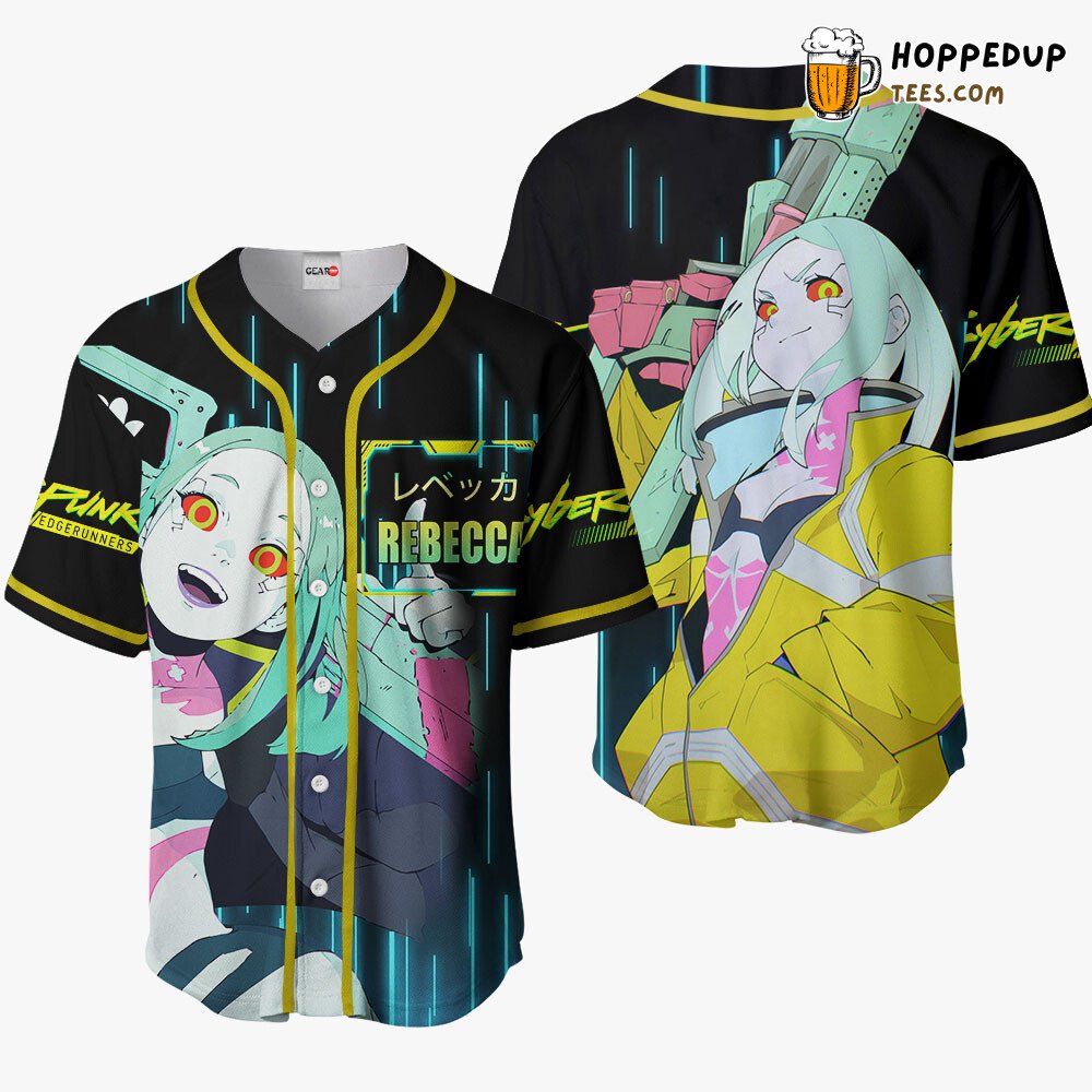 Cyberpunk Rebecca Unique Distinctive Anime Baseball Jersey Design Style