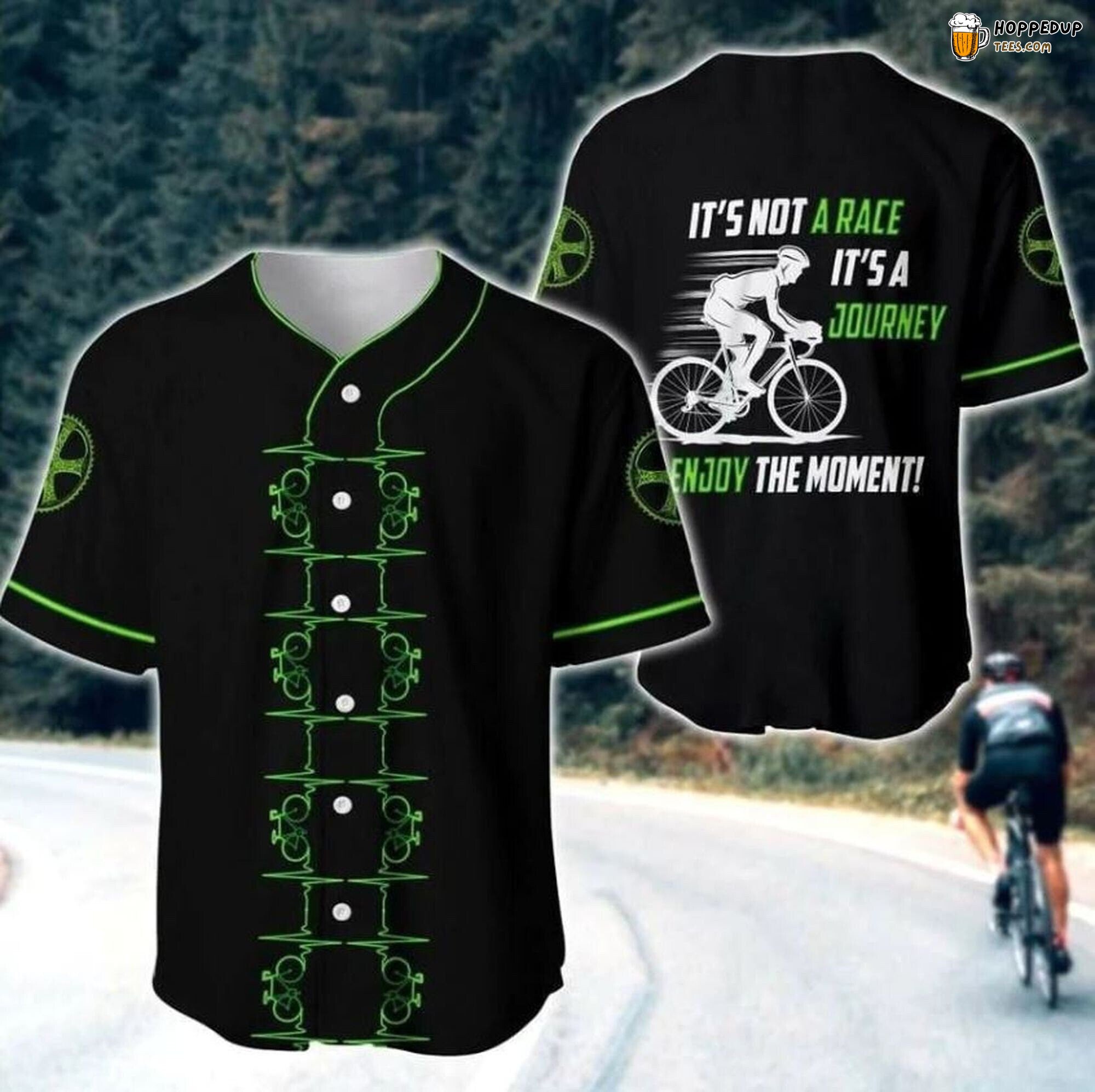 Cycling Embrace Every Ride Unique Baseball Jersey Distinctive Edition