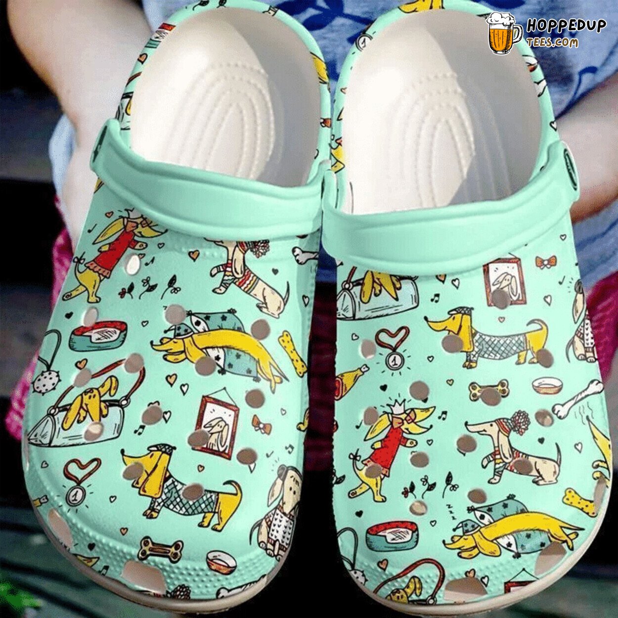 Dachshund Collection Classic Themed Comfortable Unique Design Clogs