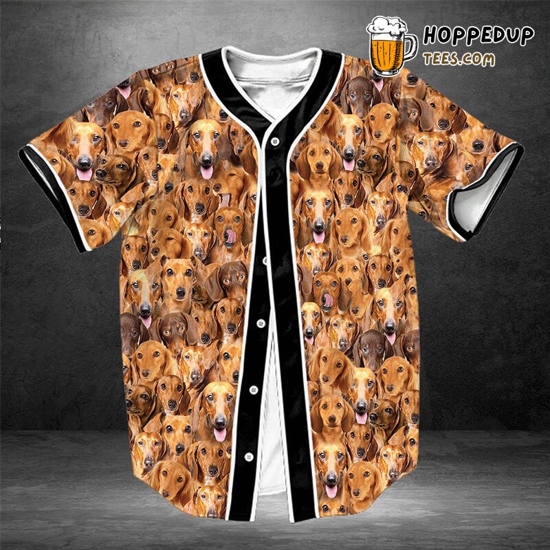 Dachshund Dog Breed Love 3D Printed Baseball Jersey Canine Fans