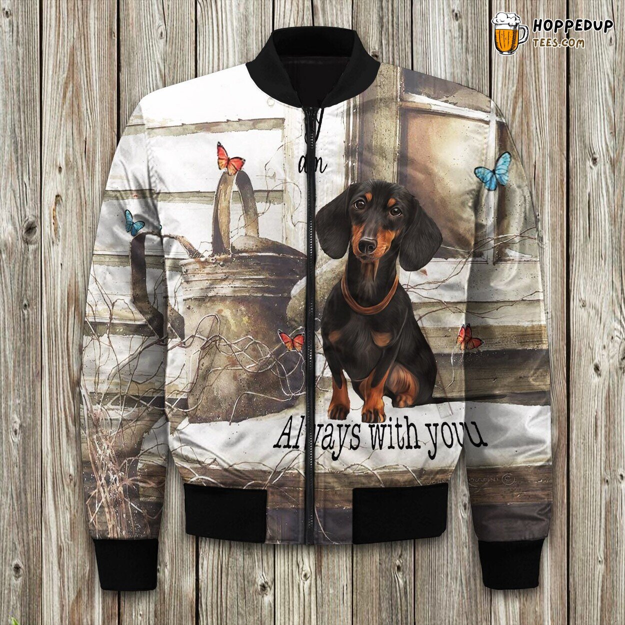 Dachshund Essence Bomber Jacket Winter Luxurious Cute Padded Warm Quality