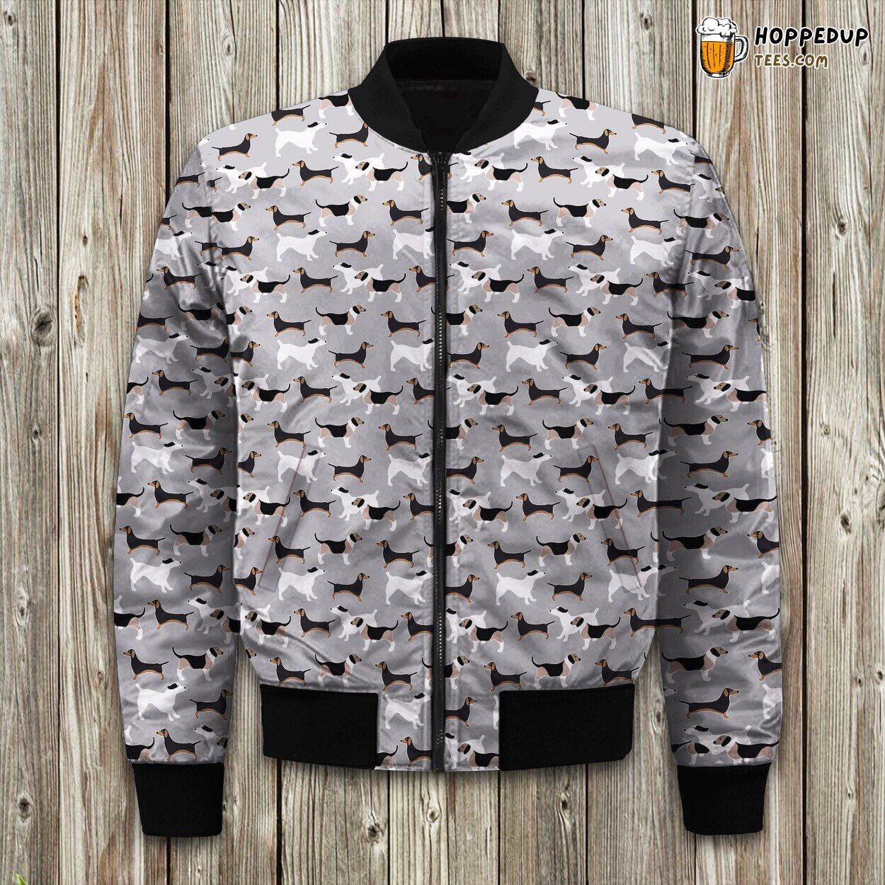 Dachshund Prime Bomber Jacket Winter Luxurious Quality Warm Cute Padded