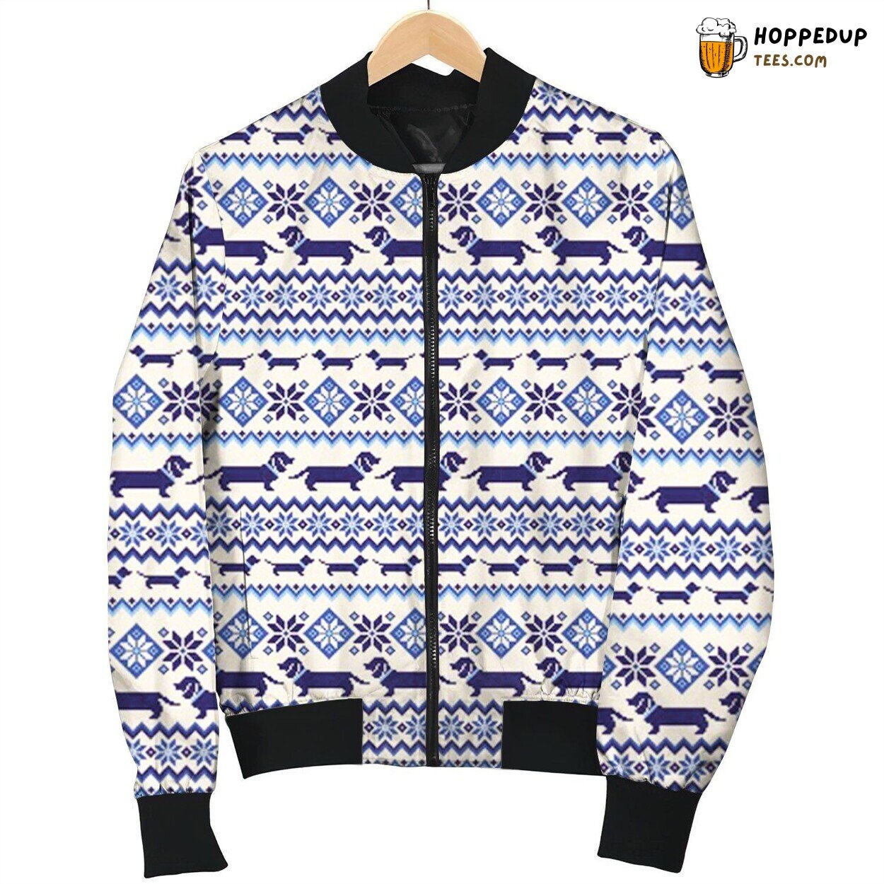 Dachshund Vintage Bomber Jacket
