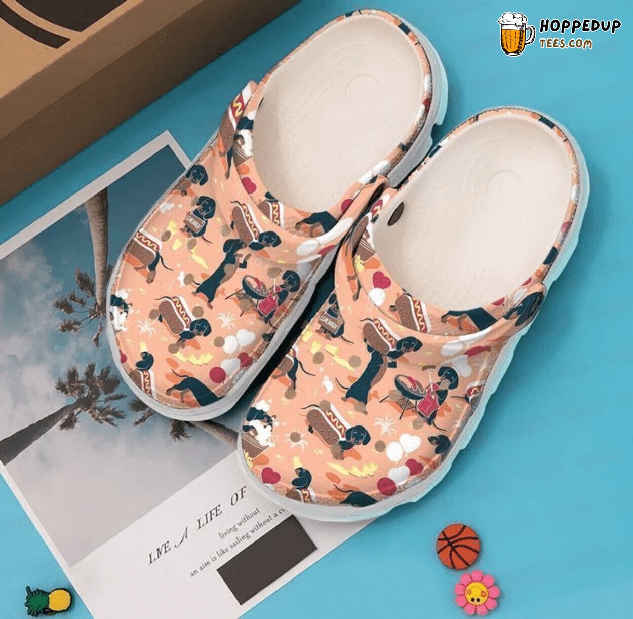Dachshund Wiener Fun Design Classic Comfy Clogs Footwear Dog Lover Gift