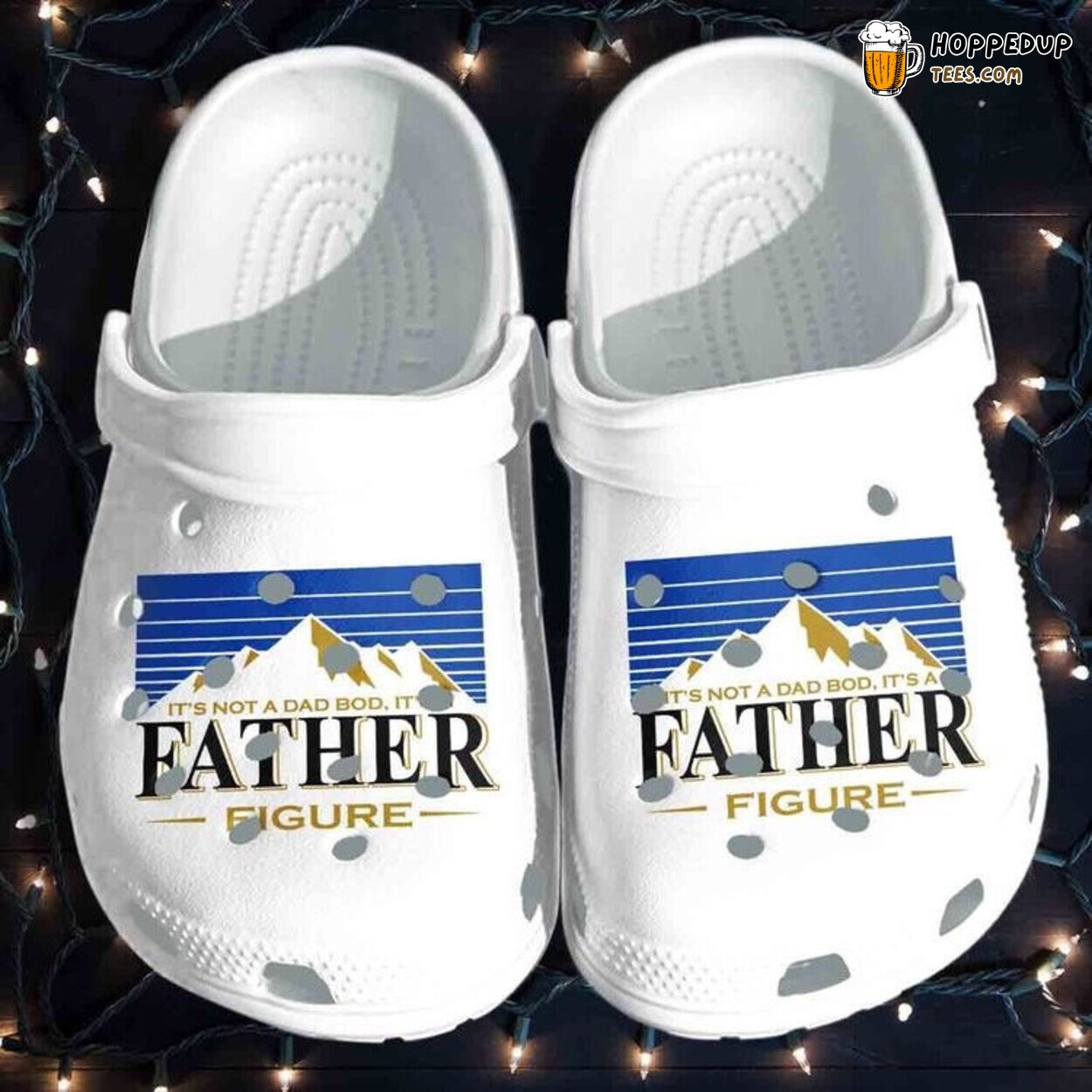 Dad Bod Father Figure Busch Beer Themed Comfortable Clogs Shoes
